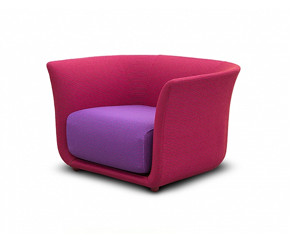 Suave lounge armchair
